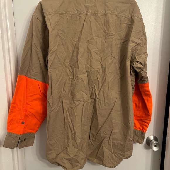 Men's Tan and Orange Hunting Jacket - Picture 8 of 11